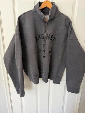 Basketcase Gallery Spellout A Vintage Q-Zip "Vintage Black" Large